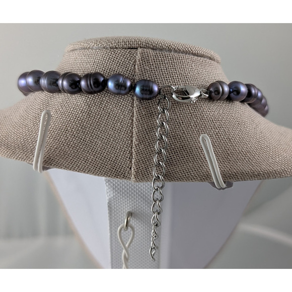 Honora Pearls Necklace Beaded Iridescent Blue Mother of pearl - Picture 6 of 7